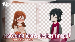 『••✎••』matching icons design - inspo - watch me edit | xoxoxantzu