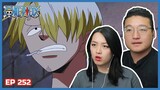 SANJI COMING CLUTCH AGAIN!! | One Piece Episode 252 Couples Reaction & Discussion