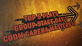 Garena Masters II - Group Stage Day 1 Highlights