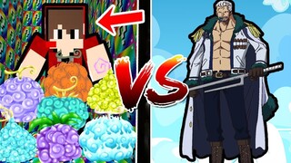 เปิดลักกี้บล้อกวันพีช!! ใช้ผลสั่นสะเทือน สู้กับ สโมคเกอร์!? (Minecraft Onepiece Luckyblock)