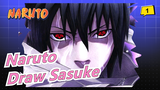 [Naruto] Draw Sasuke with Colored Pencil_1