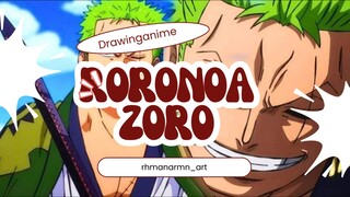 week 2 MARET Drawing RORONOA ZORO(ONE PIECE)