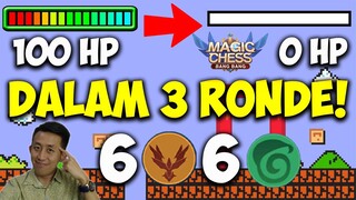 REKOR BANTAI LAWAN DALAM 3 ROUND DI MAGIC CHESS! KOMBO PEMBANTAI COMMANDER TERCEPAT!