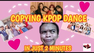 COPYING KPOP DANCE IN JUST 2 MINUTES | SIMON SALCEDO