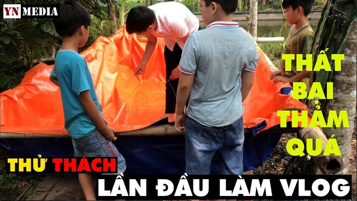 THỬ THÁCH: LẦN ĐẦU LÀM VLOG || LÀM BỂ BƠI RẺ NHẤT THẾ GIỚI || MINH TÂM ||