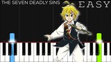 Nanatsu no Taizai OP 1 - Netsujou no Spectrum | EASY Piano Tutorial