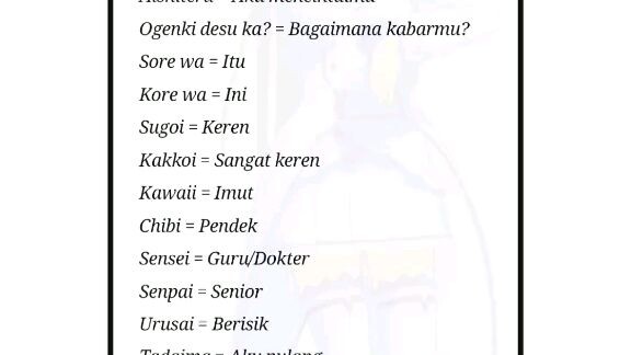 yok sma" belajar bahasa jepang😊😊