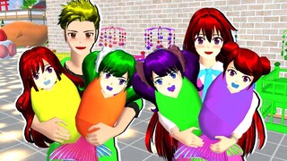 เลี้ยงลูกนางเงือก ชีวิตนางเงือก ตอนที่ 2 MERMAID LIFE SAKURA School Simulator | CKKIDGaming