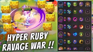 RAVAGE WAR UNLIMITED ITEMS !! QUARTERMASTER RUBY !! MAGIC CHESS MOBILE LEGENDS