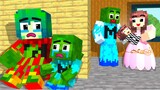 Monster School : Zombie x Squid Game DAD HAS A NEW FAMILY - Minecraft Animation