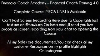 Financial Coach Academy Course Financial Coach Training 4.0 download