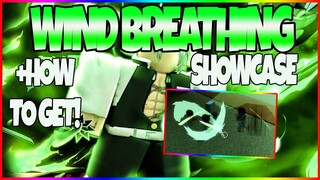 💨WIND BREATHING💨SHOWCASE + HOW TO GET IT IN DEMON SLAYER RPG 2(ROBLOX)