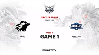 Onic vs Rebellion GAME 1 MPL ID S13 | RBL VS ONIC ESPORTSTV