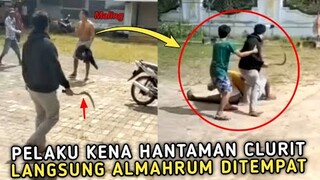 Maling Sok Jago || pelaku Menantang Warga Langsung Dihantam Clurit Ampe Mampus