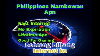 Sobrang bilis ng internet ko sa apn na to!