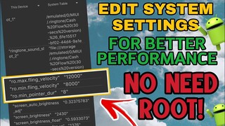 PAANO MAG CUSTOMIZED NG PHONE SETTINGS W/OUT ROOTING FOR BETTER PERFORMANCE TUTORIAL 2022