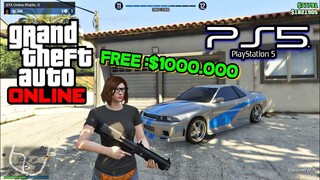 GTA 5 ONLINE DI PS5 DAPET DUIT $1000.000 TIAP BULAN