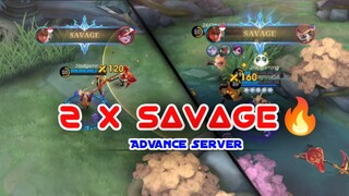 2X DAPET SAVAGE PAKE HERO BAN ADVANCE SERVER⁉️ - MOBILE LEGENDS