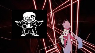 Beat Saber dengan lagu "Megalovania remix"