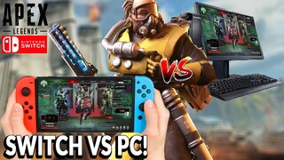 SWITCH VS PC PLAYERS. CAN SWITCH PLAYERS COMPETE VS PC PLAYERS IN APEX LEGENDS? SWITCH GAMEPLAY