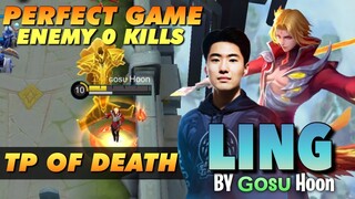 TP OF DEATH! GOSU HOON PERFECT GAME, ENEMY 0 KILLS, INSANE GAMEPLAY | Mobile Legends