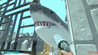 Survive in Sea Fortress with Megalodon. Animal Revolt Battle Simulator