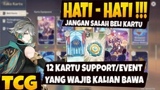 12 Kartu GG yang Wajib Kalian Bawa - TCG Genshin Impact v3.3