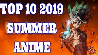 TOP 10 SUMMER ANIME 2019