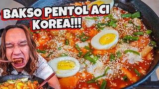 MUKBANG BAKSO PENTOL URAT CABE CAMPUR TOPOKKI KEJU MOZZARELA SUPER PEDAS!