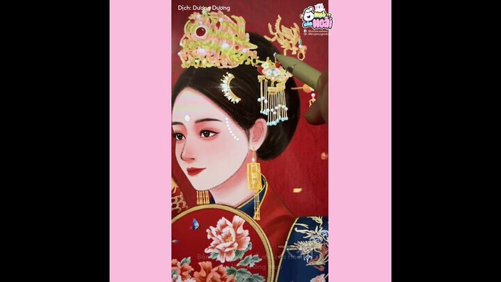 [Vietsub] Thử thách vẽ 100 bức Hán Phục tiểu tỷ tỷ 🥰 | Ổ nhỏ của Hoài