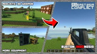 ADDON SENJATA REALISTIS BUATAN INDONESIA 😱 || SUPPORT MCPE 1.20.60+ ❗❗ || EAC v1.1