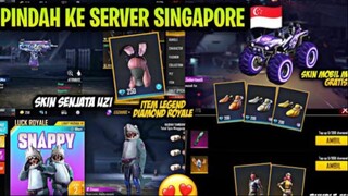 PINDAH KE SERVER SINGAPORE TANPA HAPUS AKUN UTAMA! EVENT FREE FIRE TERBARU! REVI