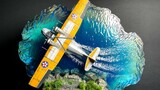 How to Make Amazing US Navy Aircraft Diorama / Epoxy Resin / DIY