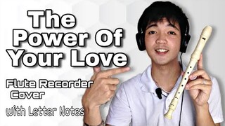 THE POWER OF YOUR LOVE (Hillsong Worship) - Flute Recorder Cover with Easy Letter Notes