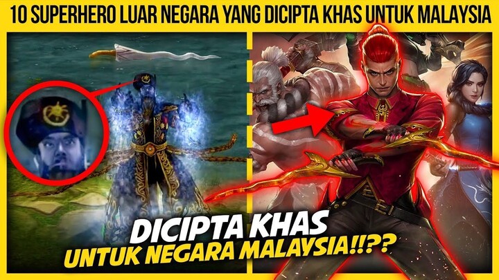 10 SUPERHERO LUAR NEGARA YANG DICIPTA KHAS UNTUK MALAYSIA