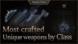 Unique weapon crafting in the game [Lineage W Weekly News]