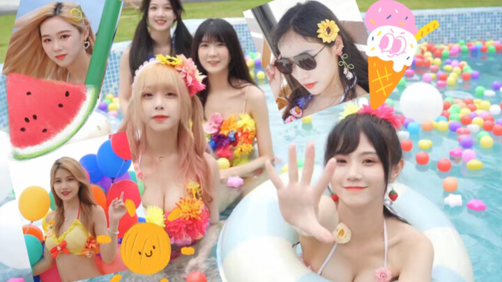 「初夏之恋」❤首先我不是，但谁不爱看泳装美女呢❗自制水着MV🌊夏天就是要水着✨