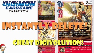 Great New Red Digimon Cheats Evolution and Auto-Delete Digimon! (Digimon TCG - Battle of Omega)