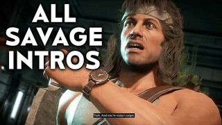 Mortal Kombat 11 Rambo's Most Savage Dialogue Intros MK11