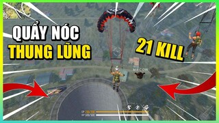 Highlight Free Fire : Cow TV Bỏ Nóc Xưởng Sang  Nóc Thung Lũng Làm Loạn  Và Cái kết 21kill top 1