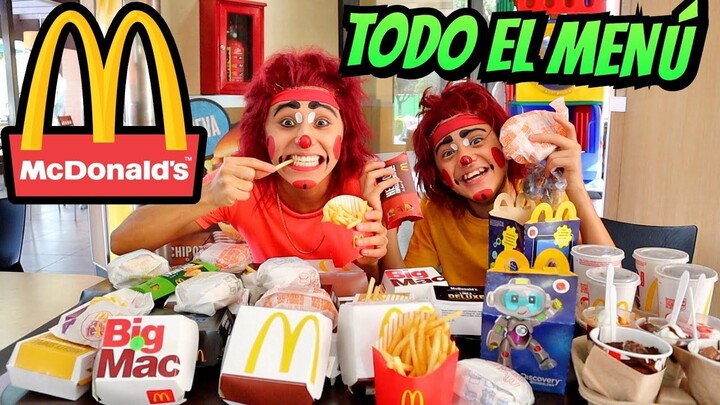 ORDENAMOS TODO EL MENÚ DE MCDONALD'S