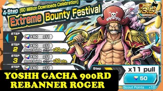 GACHA Rebanner Extreme Roger With 900RD++ | One Piece Bounty Rush