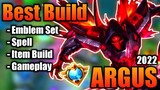 Argus Best Build 2022 | Top 1 Global Argus Build | Argus - Mobile Legends | MLBB