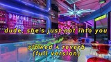 not into you (full version) but you're hiding from the rain in an empty club // slowed + reverb