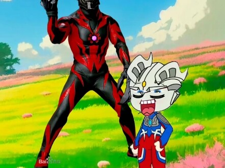 Ultraman Zero diserang oleh Beria