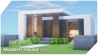 Cara Membuat Rumah Modern 12x9 - Minecraft Tutorial Indonesia