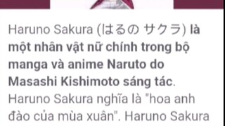 Haruno Sakura nữ chính trong naruto