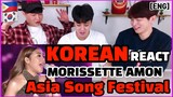[REACT] Koreans React to Morissette Amon in Asian Song Festival #57 (ENG SUB)
