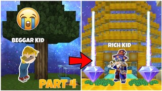 BEGGAR KID to RICH KID🤑 PART 4 SPEEDRUN!  -SKYBLOCK BLOCKMAN GO