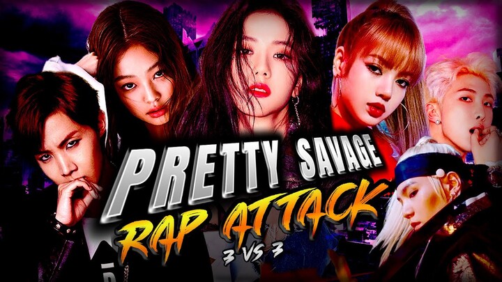 BLACKPINK vs BTS – "Pretty DDAENG" (3 vs 3) Rap Attack MASHUP